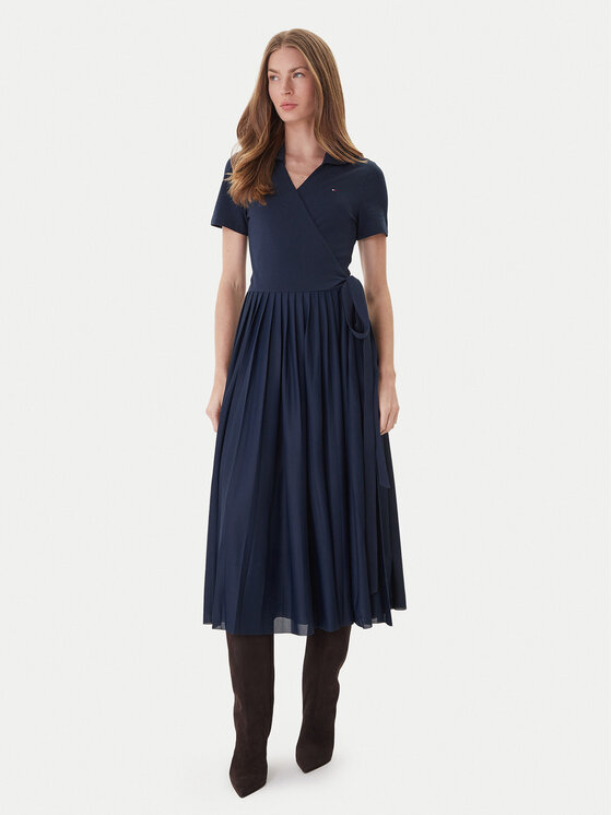 Tommy Hilfiger Kasdieninė suknelė · Tamsiai mėlyna · Midi