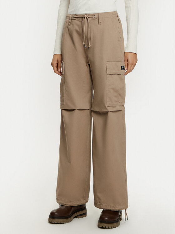 Converse Medžiaginės kelnės · Smėlio · Relaxed Fit