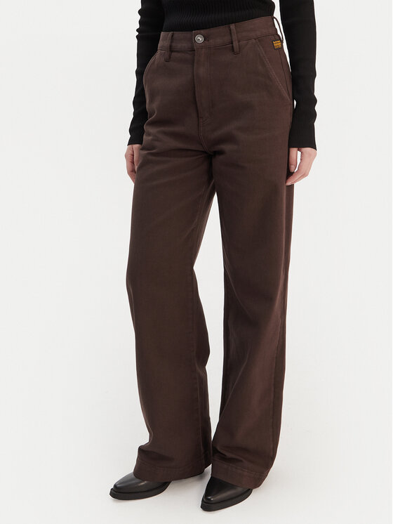 G-Star Raw Medžiaginės kelnės · Ruda · Regular Fit