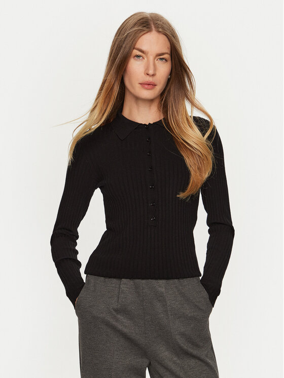 ViCOLO Megztinis · Juoda · Slim Fit