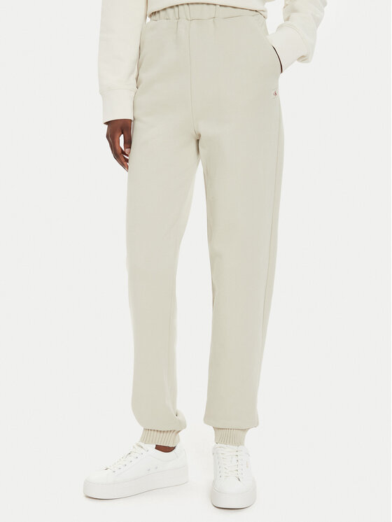 Calvin Klein Jeans Sportinės kelnės · Smėlio · Regular Fit