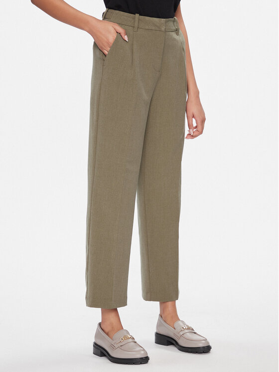 Vero Moda Medžiaginės kelnės · Smėlio · Slim Fit
