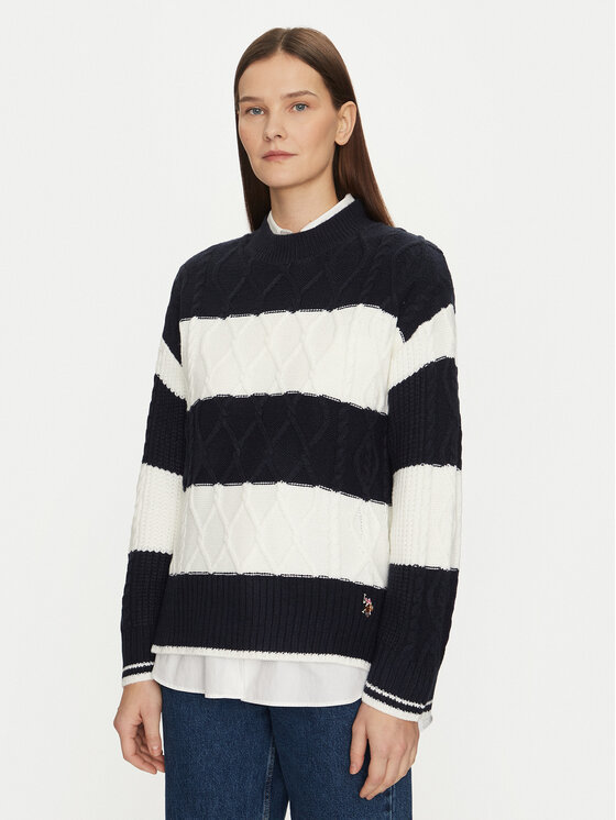 U.S. Polo Assn. Megztinis · Tamsiai mėlyna · Relaxed Fit