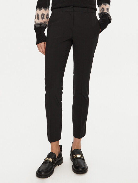 Marella Medžiaginės kelnės · Juoda · Regular Fit