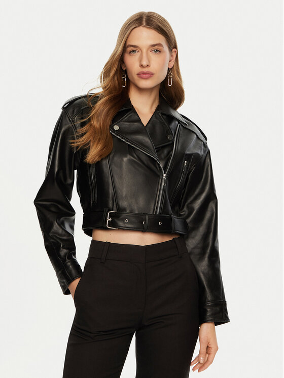 ACCESS FASHION Odinė striukė · Juoda
