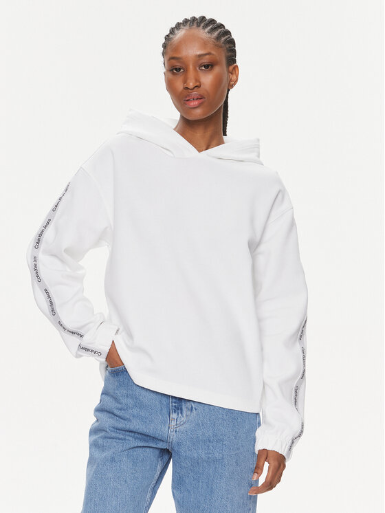 Calvin Klein Jeans Džemperis · Balta · Regular Fit