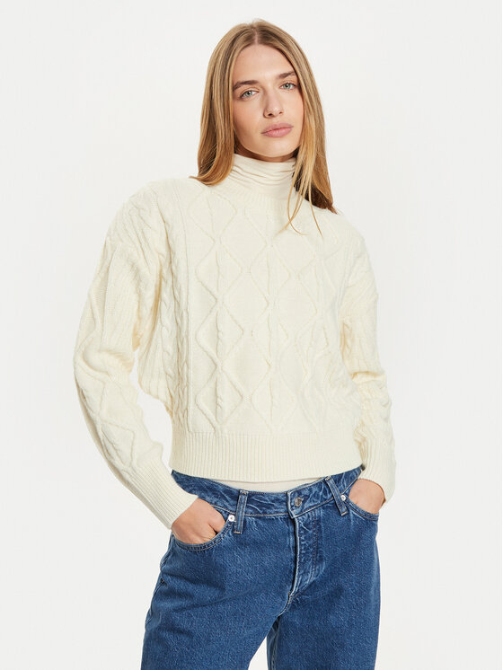 Wrangler Megztinis · Écru · Regular Fit