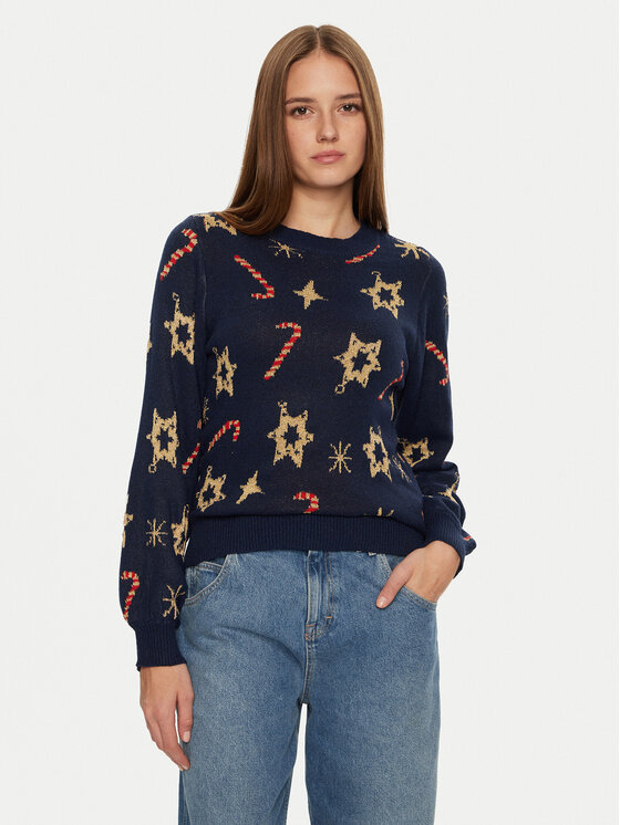 Pieces Megztinis · Tamsiai mėlyna · Regular Fit