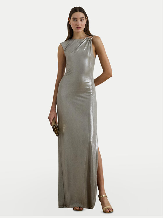 LAUREN RALPH LAUREN Vakarinė suknelė · Sidabrinė · Maksi