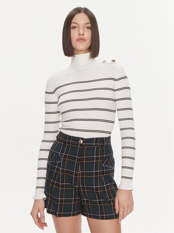 Liu Jo Golfas · Balta · Slim Fit