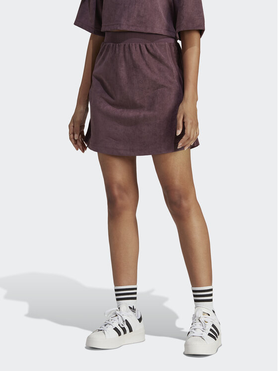 adidas sportinio stiliaus sijonas · Vyšninė · Mini