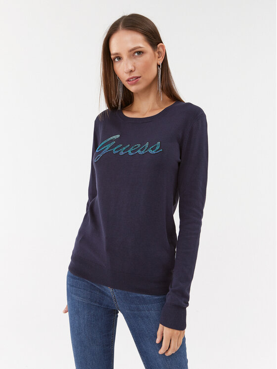 Guess Megztinis · Tamsiai mėlyna · Slim Fit