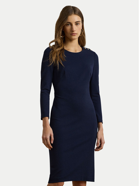 LAUREN RALPH LAUREN Kasdieninė suknelė · Tamsiai mėlyna · Midi