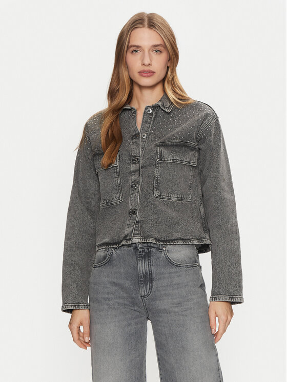 Vero Moda Džinsinė striukė · Pilka