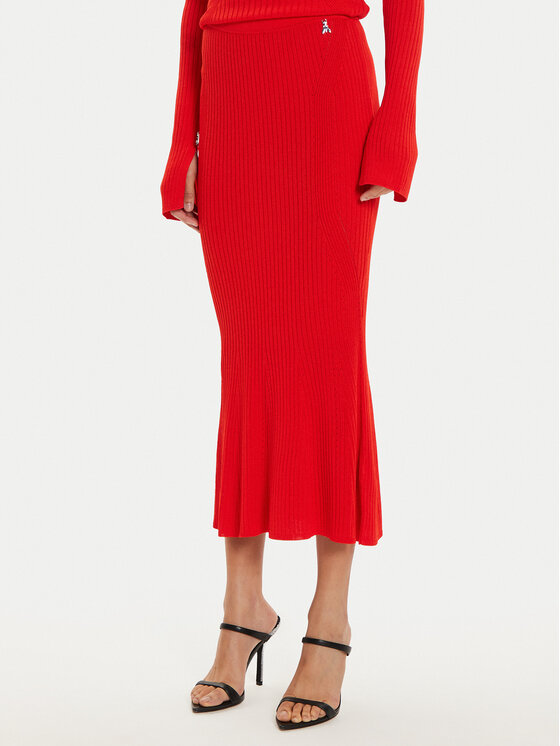 Patrizia Pepe Midi sijonas · Raudona · Midi