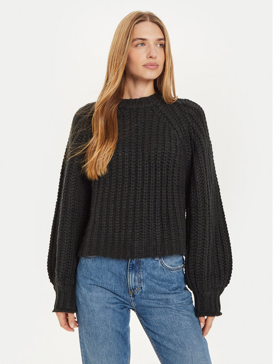 Wrangler Megztinis · Juoda · Relaxed Fit