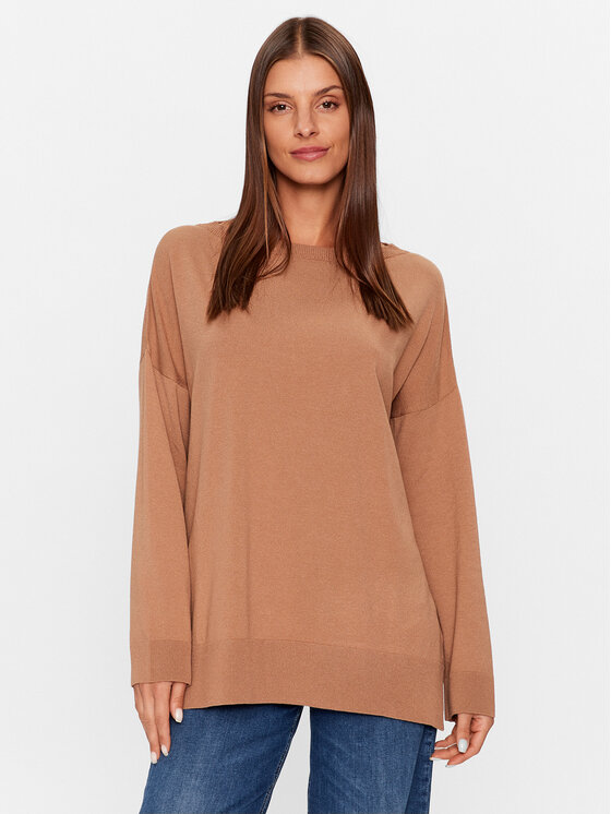 Kontatto Megztinis · Ruda · Regular Fit