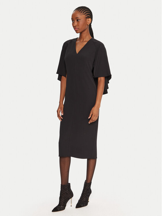 KAOS Kokteilinė suknelė · Juoda · Midi