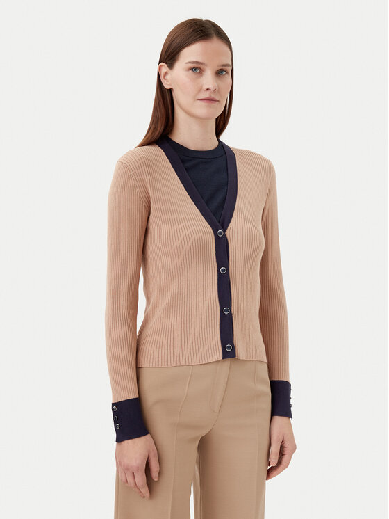 Motivi Kardiganas · Smėlio · Slim Fit