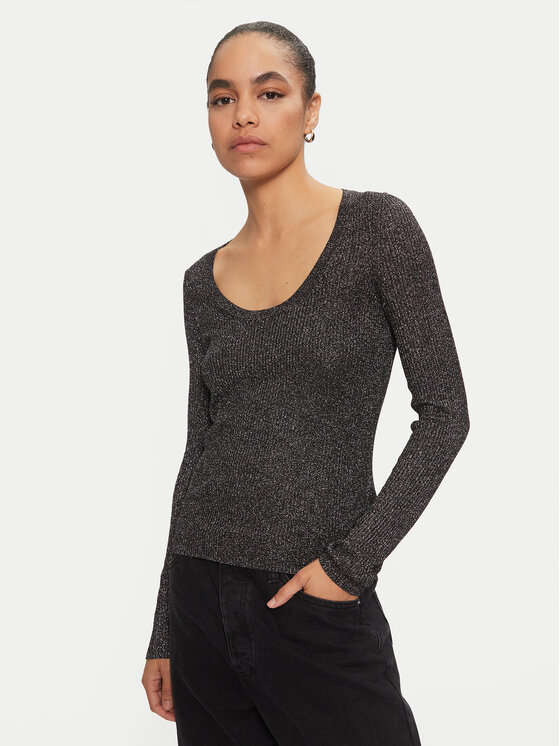 HUGO Megztinis · Juoda · Slim Fit