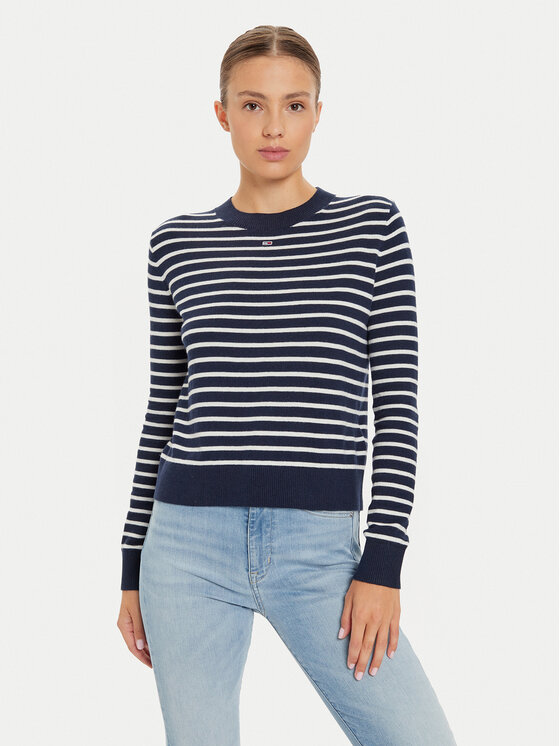 Tommy Jeans Megztinis · Tamsiai mėlyna · Regular Fit