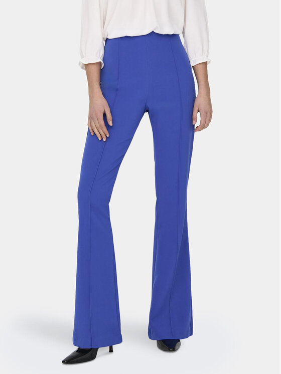 ONLY Medžiaginės kelnės · Mėlyna · Regular Fit
