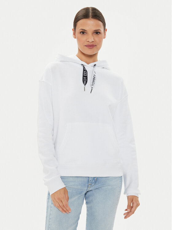 Tommy Jeans Džemperis · Balta · Relaxed Fit