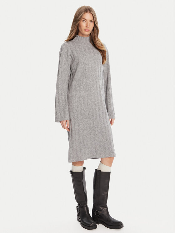 Barbour Trikotažinė suknelė · Pilka · Midi