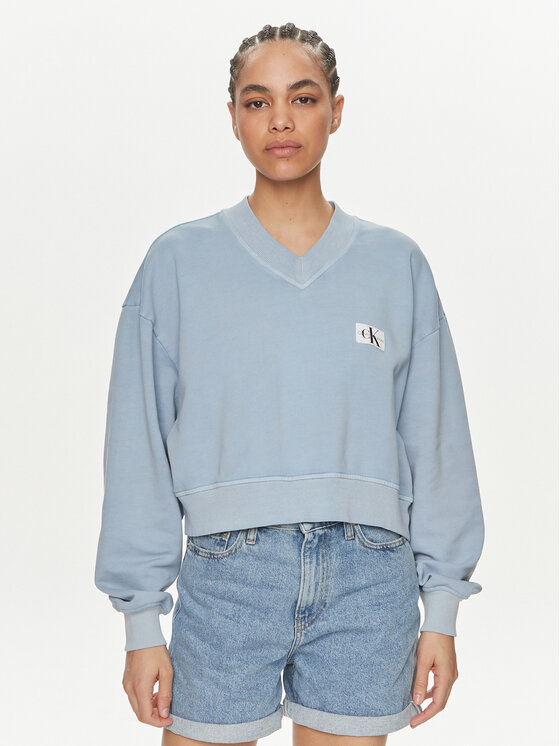 Calvin Klein Jeans Džemperis · Mėlyna · Relaxed Fit