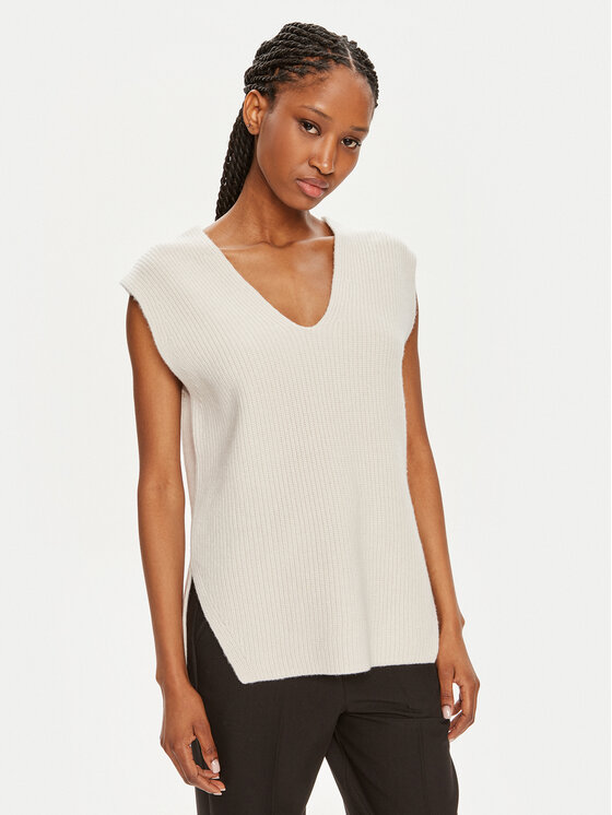 Calvin Klein Megztinis · Écru · Regular Fit