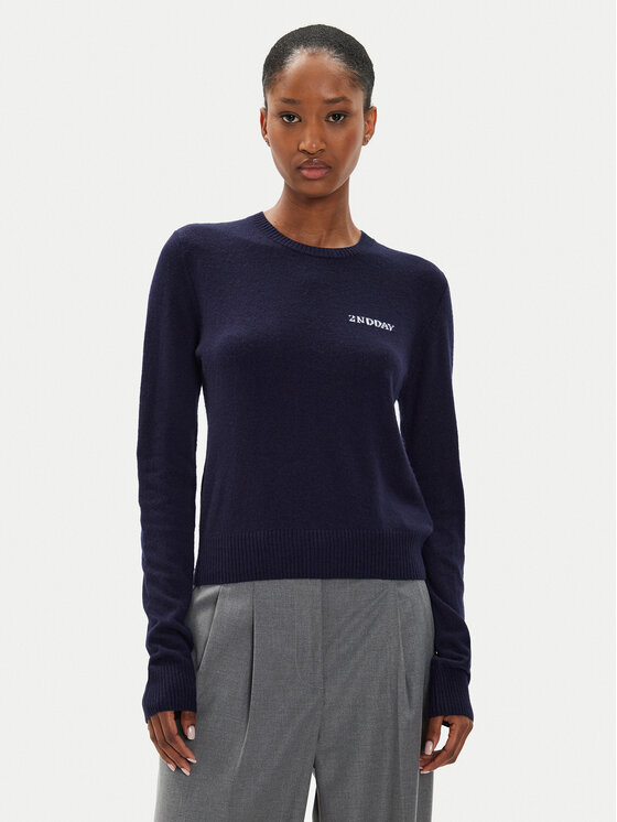 2NDDAY Megztinis · Tamsiai mėlyna · Regular Fit