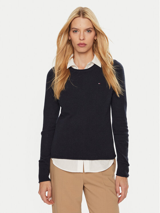 Tommy Hilfiger Megztinis · Tamsiai mėlyna · Regular Fit