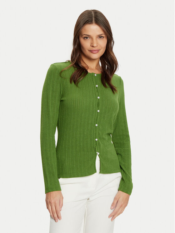 Vila Kardiganas · Žalia · Slim Fit