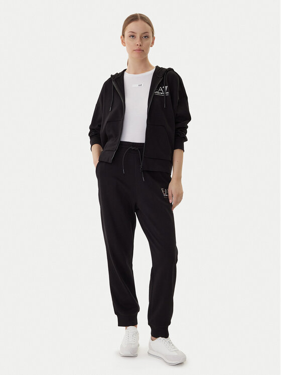 EA7 Emporio Armani Sportinis kostiumas 7W000420 AF12473 MC026 Juoda Relaxed Fit