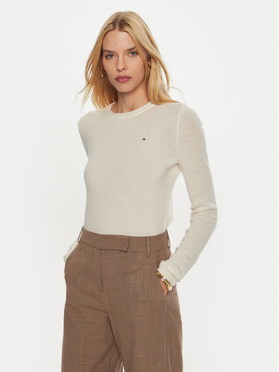 Tommy Hilfiger Megztinis · Écru · Regular Fit