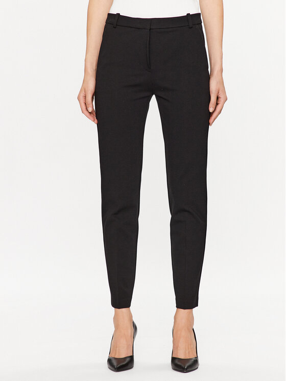 PINKO Medžiaginės kelnės · Juoda · Slim Fit