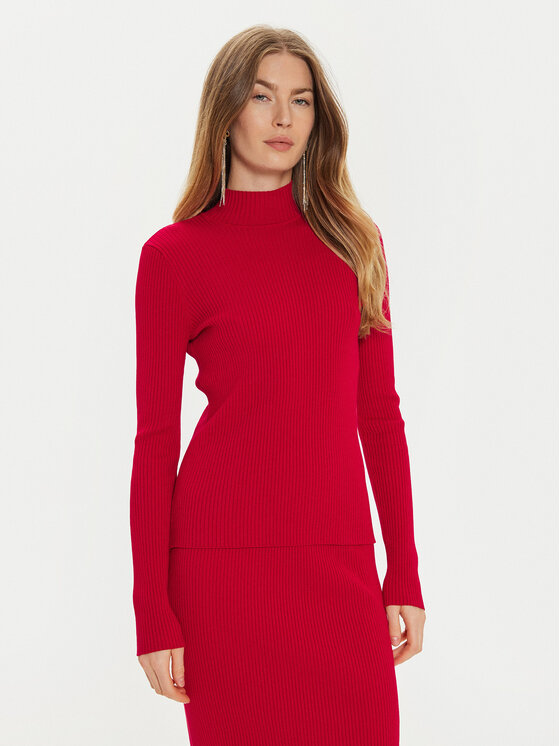 TWINSET Megztinis · Raudona · Slim Fit
