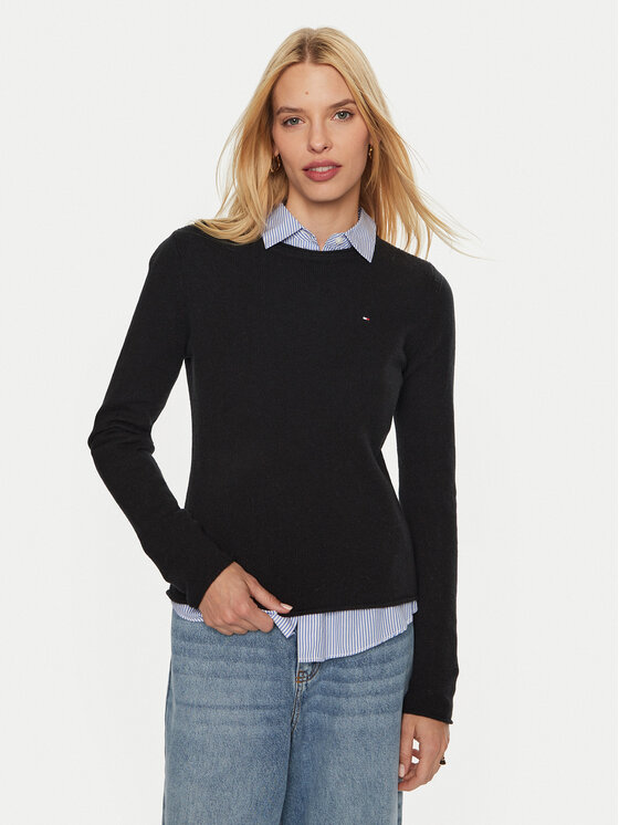 Tommy Hilfiger Megztinis · Juoda · Regular Fit
