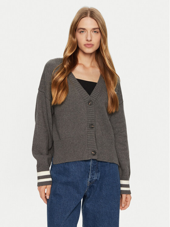 Guess Jeans Kardiganas · Pilka · Regular Fit