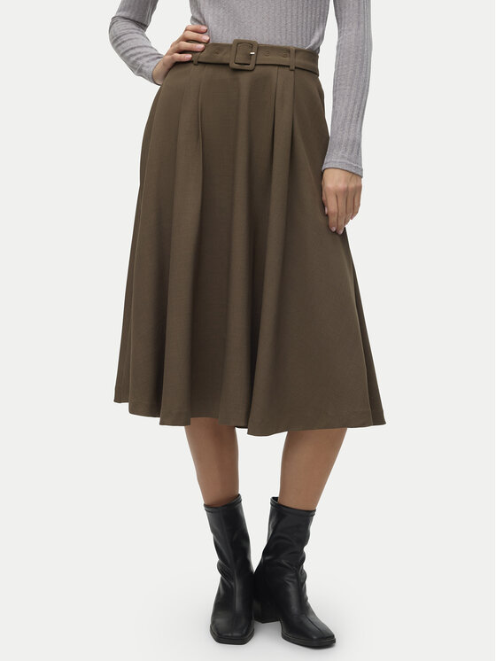 Vero Moda Trapecijos formos sijonas · Ruda