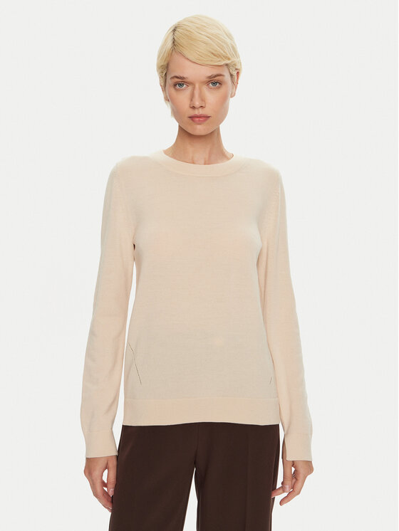 BOSS Megztinis · Geltona · Regular Fit