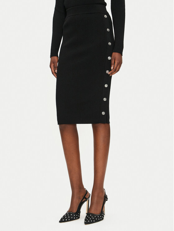 PINKO Tiesus sijonas · Juoda · Midi