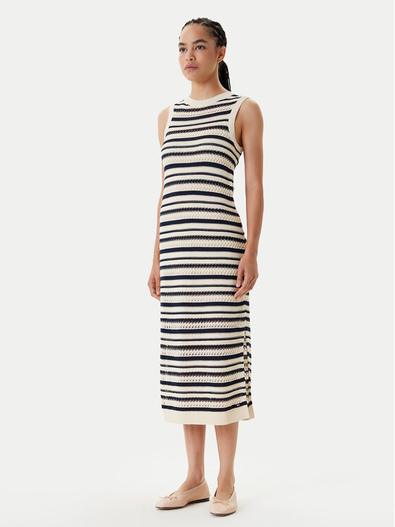 Tommy Hilfiger Trikotažinė suknelė · Smėlio · Midi