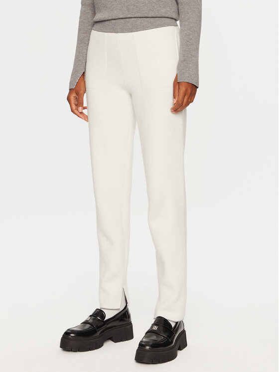 Deha Megztos kelnės · Balta · Regular Fit