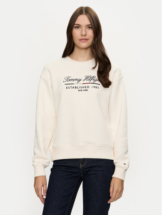 Tommy Hilfiger Džemperis · Balta · Regular Fit