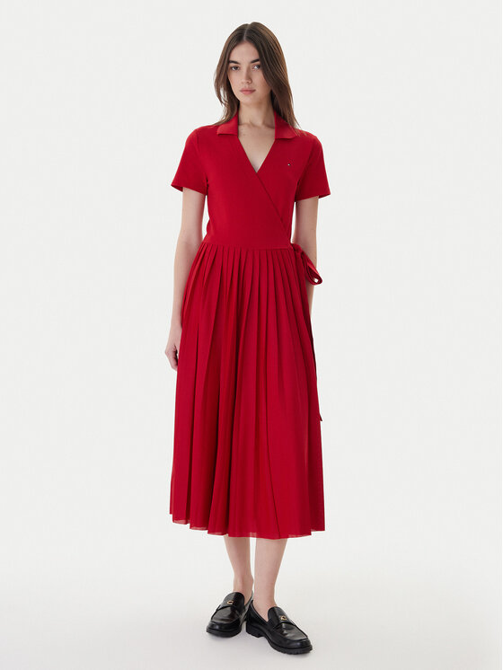 Tommy Hilfiger Kasdieninė suknelė · Raudona · Midi