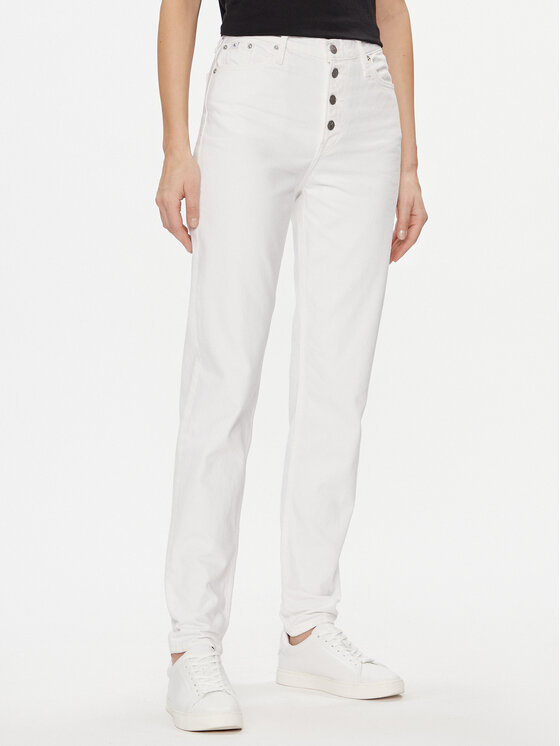 Calvin Klein Jeans Džinsai · Balta · Relaxed Fit