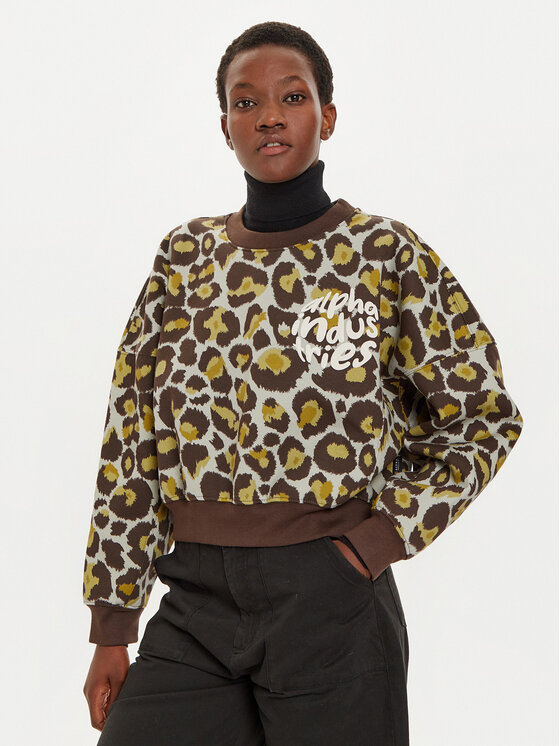 Alpha Industries Džemperis · Ruda · Regular Fit