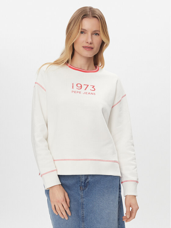 Pepe Jeans Džemperis · Balta · Relaxed Fit