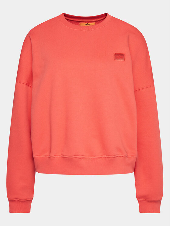 Alpha Industries Džemperis · Raudona · Relaxed Fit